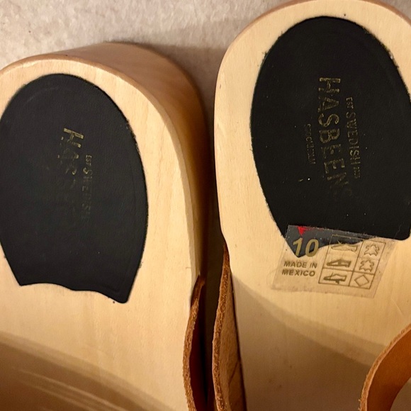 Swedish Hasbeens | Britta Clog Sandals in Nature | Size 10 - Picture 7 of 8